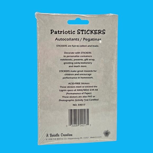 Vintage US Stamp Starter Collection Hirschhorn Bundle with Patriotic Stickers - Picture 11 of 12